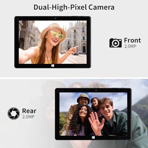 Image of BINTEC 10.1 Inch Windows 11 2-in-1 Thin and Light Dual-Camera Tablet