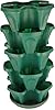Mr. Stacky 1305-HG 5-Tier Stackable Strawberry, Herb, Flower, & Vegetable Planter - Vertical Gardening Indoor / Outdoor Stacking Garden Pots Hunter Green, 22.5 Quarts #5