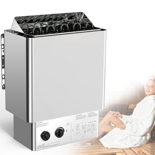 Eléctrico-Calentador Sauna, Caja Sauna Baño Húmedo Y Seco Equipo para Sala Sauna, Calentador Sauna Calentamiento Rápido, con Controlador Interno, para Hoteles Y Centros De Fitness,4.5KW