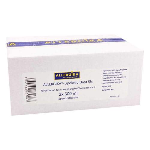 Preisvergleich Produktbild ALLERGIKA Lipolotio urea 5% 2X500 ml