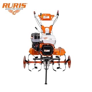 RURIS - Motoculteur Professionnel 731FR - Moteur General Engine de 8,5 CV - Largeur de Travail de 560-830 mm - Surface Traitée Allant Jusqu'à 1000 m²/h, Orange