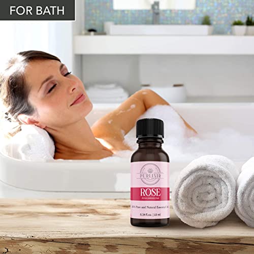 Purlixir Rose Essential Oil - 10 ml | 100% Pure and Natural |Used for Aromatherapy, Relaxation, Skin Care, Calm Sleep & Massage, Spiritual Rituals - Image 7