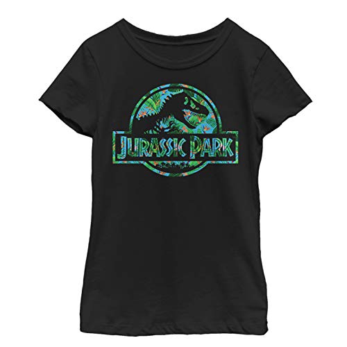 Jurassic Park Girl's Floral Logo T-Shirt