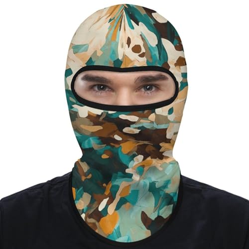 Balaclava para Hombres y Mujeres con Estampado Camuflado, Máscara Facial Completa para Ciclismo y Esquí miniatura 1