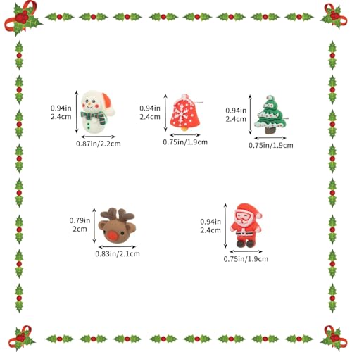 Madison Tyler Conjunto de brincos de Natal para mulheres | Brincos de Natal fofos para mulheres | Pe