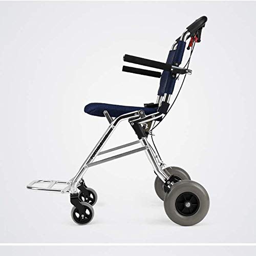 BAJIMI 車椅子折りたたみ軽量車椅子ドライビング医療アダルト医療用品、高齢者の手動車いす高齢者障害者のポータブル旅行子供車椅子トロリー小 介護・介助兼用