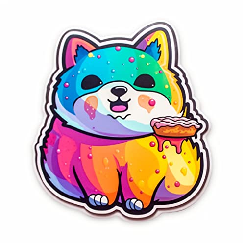 Image of Yoonek Graphics Shiba Inu Dog Vinyl Decal Sticker for Car, Laptop, Tumbler, More. #001595