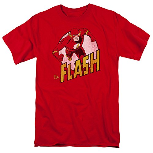 La Mejor Lista de Playeras de Flash para Hombre . 36 DC Comics The Flash - Playera para Hombre con Logotipo Envejecido, Coming Red, XX-Large