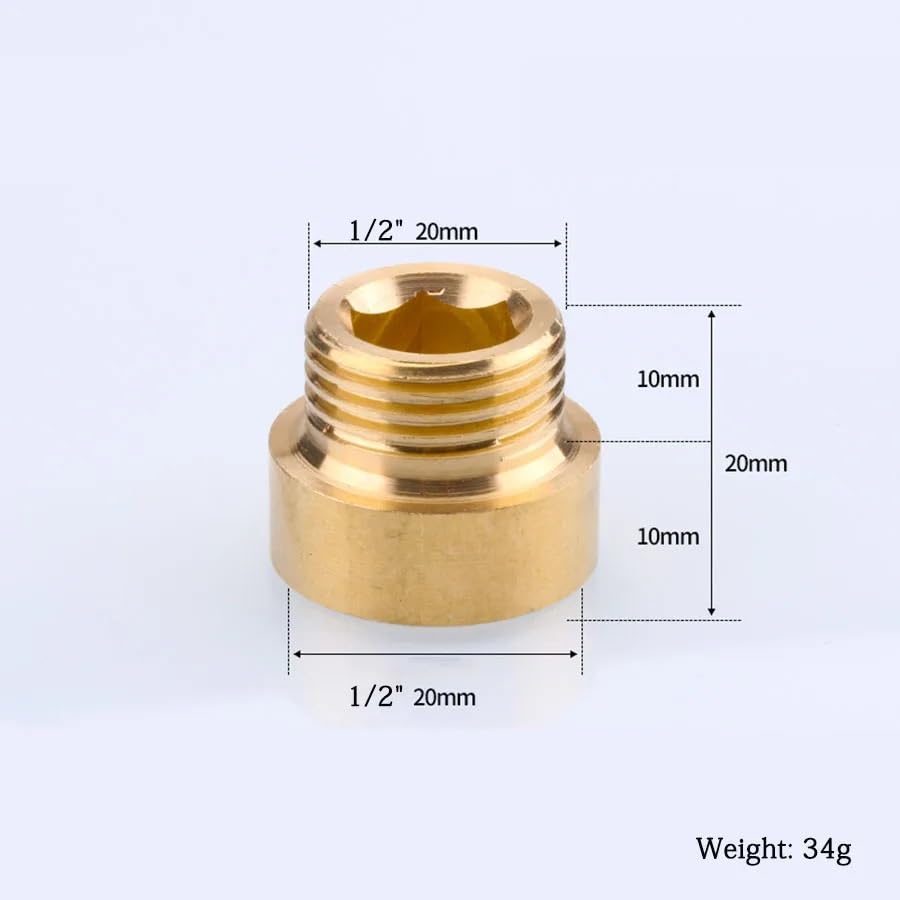Accesorio de cobre de 1/2" duradero y junta de extensión de 50mm 4