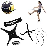 PowerNet Solo Rebounder, Adjustable Soccer Ball Skill Trainer for Kicking, Throwing & Juggling, Indoor Outdoor Soccer Training Equipment, Fits Ball Sizes 3, 4, and 5