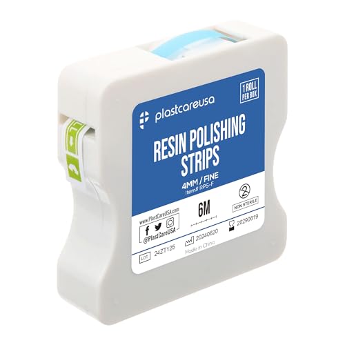 fine grit dental polishing strips - teeth sanding tape for tooth flossing amp deep cleaning - abrasive sandpaper strip tool for whitening amp oral care 4mm x 6m 1 roll
