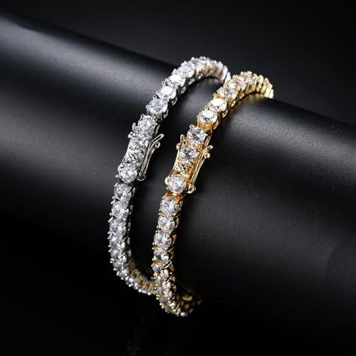 Bracelet classique en diamants simulés, cadeau idéal pour femme