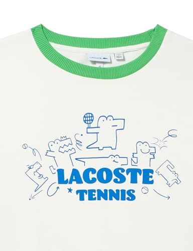 Lacoste Kids' Long Sleeve Crew Neck Large Front Graphic Sweatshirt2
