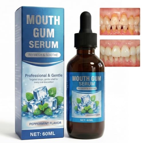 Gum Restore Drops - Gum Repair for Receding Gums and Bad Breath Gum Health Support for Dry Mouth & Stain Removal Instant Fresh Breath 60ML