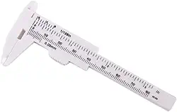 Ferramentas de Medição Paquímetro Vernier Novato Ferramentas de Maquiagem Portátil Design Deslizante Tatuagem Auxiliar Artefato de Tordo (Branco)