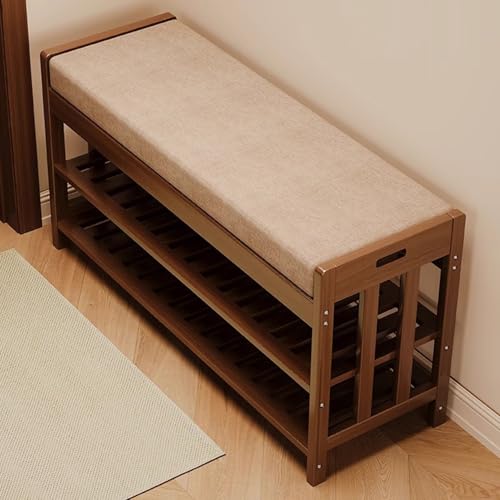 Banc à chaussures avec rangement meuble de couloir et de chambre 60cm