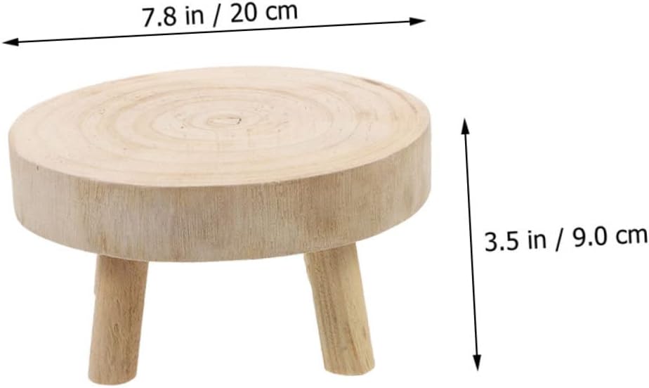2pcs Sturdy Wooden Plant Stand Bonsai Holder Tiered Flower Pot Rack for Home