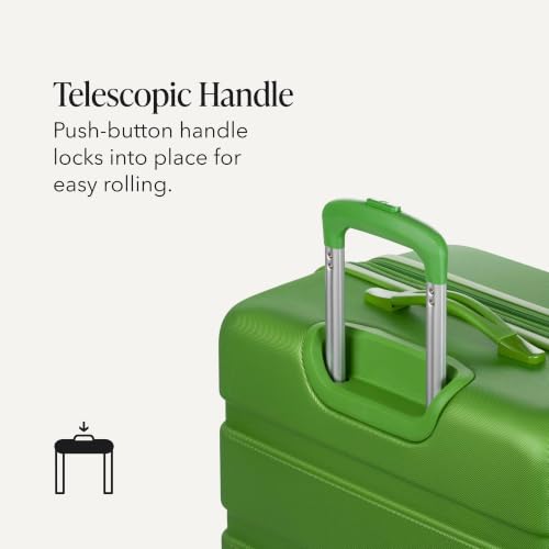 Image of SwissGear 7366, Green, Checked-Large 27-Inch, Signature Hardside Expandable Luggage With Spinner Wheels