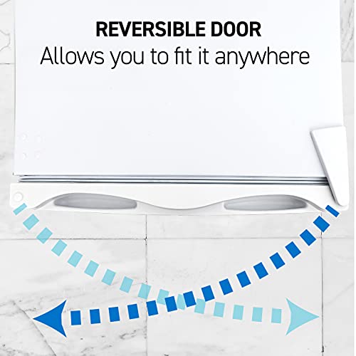 Image of Commercial Cool Upright Freezer, Stand Up Freezer 5 Cu Ft with Reversible Door, White