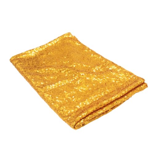 Nappe à paillettes dorée pour décoration de table de mariage chic - 2