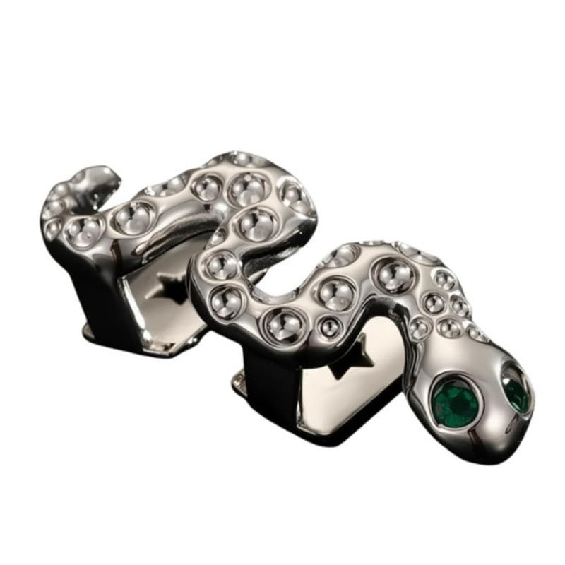 Copper Zircon Snake Shaped Teeth Braces | Mouth Jewelry For Adults Cosplay-image-12