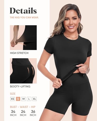 ZOOSIXX Two Piece Workout Sets for Women - Summer Outfits 2 Piece Short Gym Sets Casual Lounge Vacation Matching Clothing - Image 4