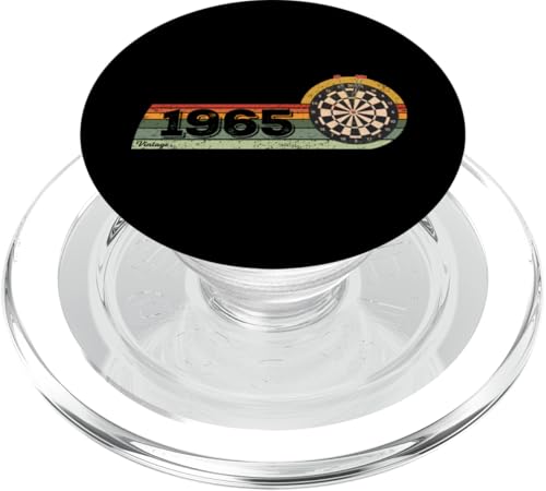 Dart-Gamer Vintage 1965 Birthday Dart-Game Dartboard Darts PopSockets PopGrip for
