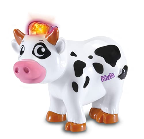 Vtech Tip Tap Baby Tiere - Kuh – Interaktives Spielzeug mit Licht und...