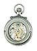 Charles-Hubert, Paris 3869-S Classic Collection Antiqued Finish Open Face Mechanical Pocket Watch