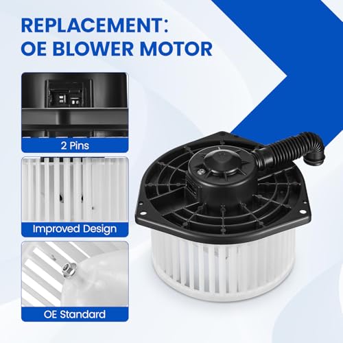 Image of HVAC Blower Motor 700314 Compatible with Nissan NV1500 NV2500 NV3500 2012-2021, Compatible with Nissan Titan /Titan XD, 272201PA0A, 27220EZ00A, 272201PA1B, PM4059 A /C Blower Motor Assembly
