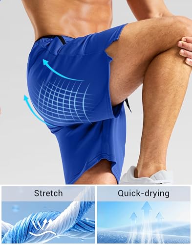 Image of G Gradual Men's Gym Workout Shorts Zipper Pockets 5 inch / 7 inch Quick Dry Breathable Runing Athletic Short for Men