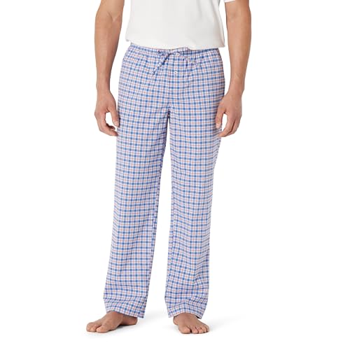 Image of Amazon Essentials Men's Cotton Poplin Straight-Fit Pajama Pants with Pockets, Elastic Waist, Drawstring