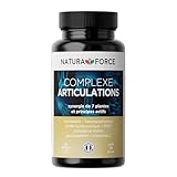 Complexe Articulations - 7 plantes et principes actifs hautement titrés - la santé articulaire - Soulagement des symptômes de l’arthrose légère à modérée - Boite de 60 Gélules, Paquet de 1