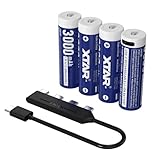 XTAR 1.5V 充電池 4500mWh 単3 リチウム電池 3000mAh