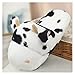 LLPing Nouveaux Toys en Peluche de bétail Mignon et Hiver Chaud Chaud Chaussures Adultes de Bande dessinée farcie Chaussures de Vache for Filles Valentine Cadeaux LELEMAO (Color : Black Cow)