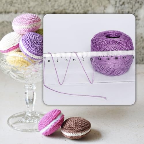 Image of Soft 48 Colors Crochet Thread Double Mercerized Egyptian Long Staple Cotton Pearl Thread Ball 48 Pack,100% Cotton (Vintage Morandi)