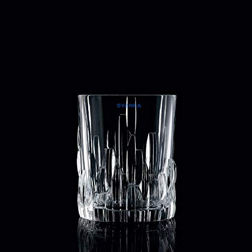 Image of SYANKA Italian Premium Old Fashioned Glass Whiskey Glasses Set of 4, Clear, 310 ml, Drinking Whisky Glass