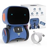 98K Robot Toys for Girls and Boys Rechargeable, Voice and Touch Sensor Robots Interactive Talking Smart Partner and Teacher with Singing, Dancing, Repeating, Toy Gifts for Kids Age 3 and Up