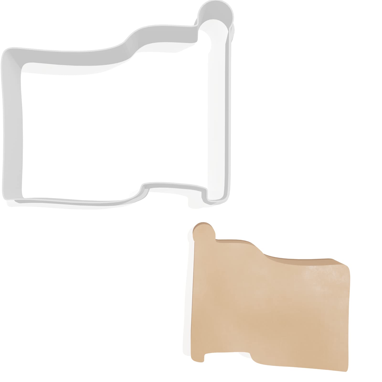 Waving Flag Cookie Cutter - 3 Sizes