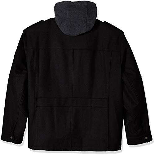 Levi's Men's Wool Blend Hooded Military Jacket2