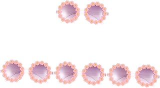 4 Pçs Óculos De Sol Óculos De Sol Redondos Para Óculos De Sol Redondos Polarizados Presentes Ao Ar Livre Óculos De Sol De Praia Proteção UV Óculos De Sol De Festa De Flores Para