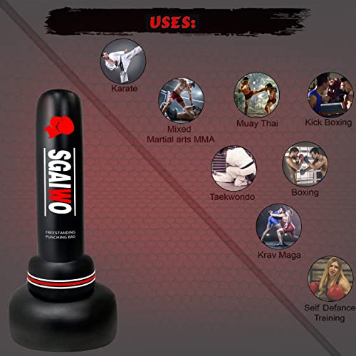 Sgaiwo Freestanding Punching Bag With Stand thumb #4