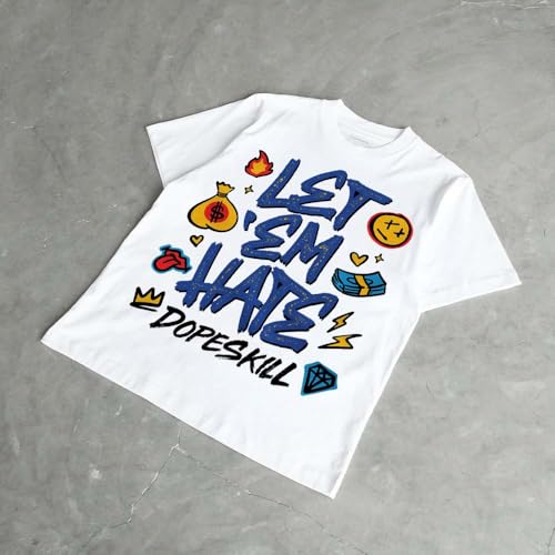 Image of DopeSkill Graphic Tee Streetwear Hip Hop Hypebeast Unisex T-Shirt Sneaker Colour Matching Shirts Inspired Motivation Quotes