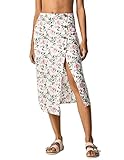  Pepe Jeans Falda Midi Estampado Floral para Mujer Botones y Cierre Lateral. (L)