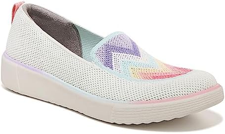 BZees Womens March On Moc Slip-on Loafer, White, 8.5 US | Image 3