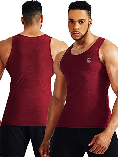 Image of NELEUS Men's 3 Pack Athletic Compression Under Base Layer Sport Tank Top