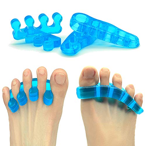 Toe Separators 2 Pairs Gel Toe Separators Stretchers Spacers Straighteners Bunion Corrector Foot