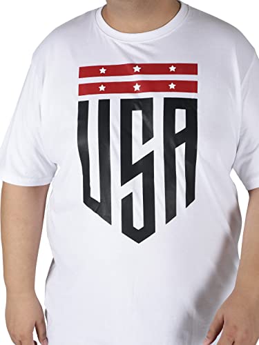 Image of Toodlegram Plus Size T-Shirt for Men, Roundneck, Halfsleeves, 100% Cotton, Soft Material, Comfortable & Leight Weight, USA Badge Gym Unisex T-Shirt