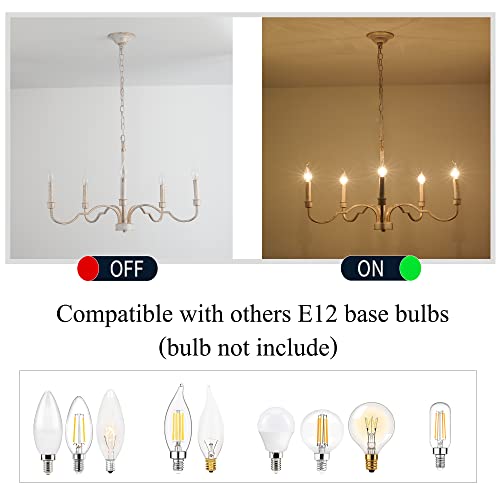 Anmuci 2391/5 French Country Chandeliers,5-Light Vintage Candle Chandelier thumb #5