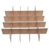 CLISPEED 8 Stück Teiliges Karton trennwände mit Fächern Stabile Schutz Verpackungslösung für Umzugskartons Einfache Montage Vielseitig Einsetzbar für Sicheren Versand